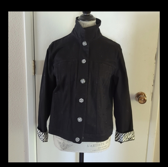 Westbound Black Jean Jacket - Picture 9 of 11